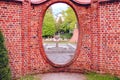 Moon gates in the manor park in the city of IÃâowa in Poland.
